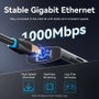 Vention TGUHB Dock USB-C 8-en-1 con HDMI 4K@60Hz, RJ45 Gigabit, 100W PD, 2xUSB-A, 2xUSB-C, Lector de Tarjetas - Color Gris Aluminio